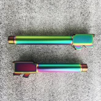 Oilslick Rainbow PVD Threaded Glock 17 G17 9mm Barrel 1/2-28 - $99.00