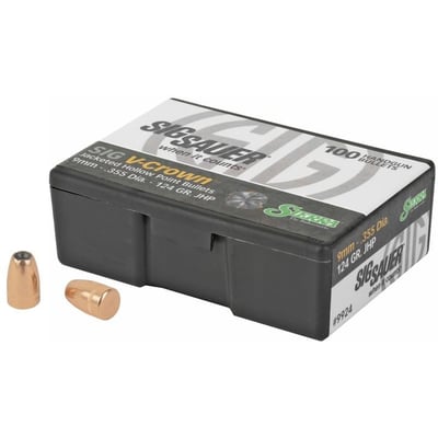 Sierra V-crown 9mm 124gr Jhp 100 Rounds - $17.24 (Free S/H over $250)