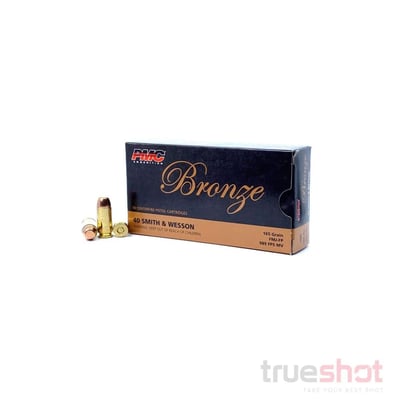 PMC - Bronze - 40 S&W - 165 Grain - FMJFP - 1000 Rounds - $333.99