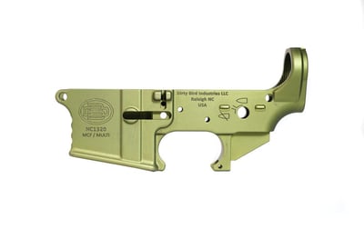 Blem Dirty Bird AR-15 Multi-Cal Forged Lower Receiver OD Green Anodized - $89.95 