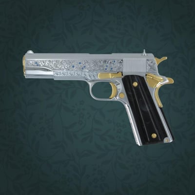 Seattle Engraving Center - Colt 1911 Government Vine and Berries Sapphire - $3199.99 