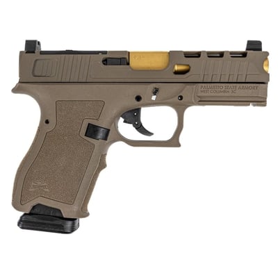 PSA Dagger Compact 9mm Pistol With SWR RMR Slide & TiN Non-Threaded Barrel, FDE - $329.99 + Free Shipping