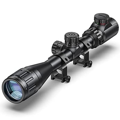 CVLIFE 4-16x44 Red and Green Illuminated Scope with Locking Turret Sunshade and Mount Included - $29.15 w/code "CVL421640" + 10% Prime discount + FREE Shipping