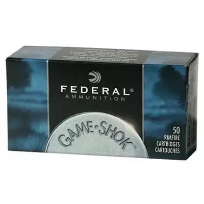 FEDERAL - GAME-SHOK SHOTSHELL AMMO 22 LONG RIFLE #12 SHOT 500 Rnd (10 Boxes) - $174.90 after code "TAG"