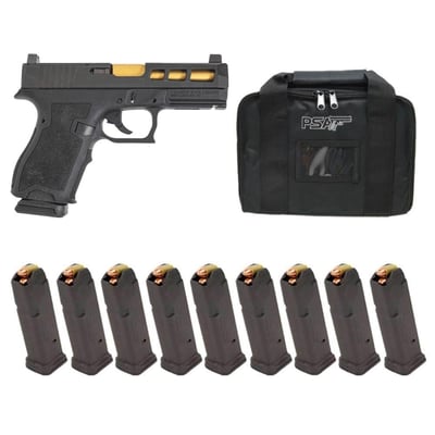 PSA Dagger Complete SW1 RMR Pistol W/ Gold Barrel & 10 15RD Mags, Black DLC - $399.99