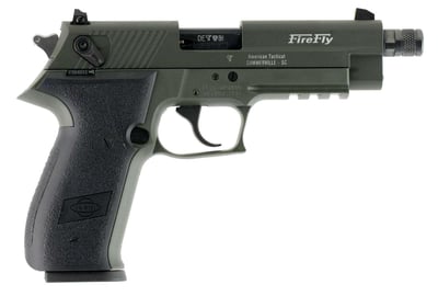 ATI GSG FireFly 22 LR 4.90" 10+1 Green Green Zinc Alloy Black Polymer Grip - $179.99