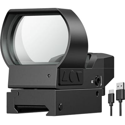 EZshoot Rechargeable Motion Awake Multiple Reticle Red Green Dot 40mm (1.6") for 20mm Picatinny Rail with Absolute Co-Witness - $21.99 w/code "OFALRLIV" + FREE Shipping