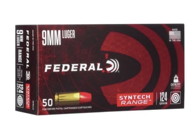 Federal Syntech 9mm Luger Ammo 124gr TSJFN 50 Rounds - $16.99