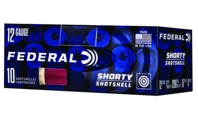 Federal Shorty 12 Gauge 1.75" 4 Shot 10 Rounds - $8.89