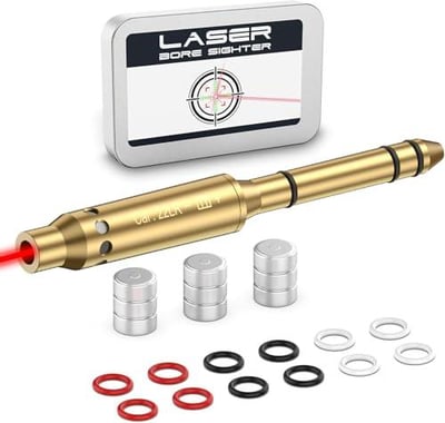 Tipfun .22LR Red Laser Bore Sight End Barrel Laser Boresighter Easy to Fit Revolvers Pistols Rifle and Air Guns - $8.3 After Code:G6AHEAT3 + FREE Shipping
