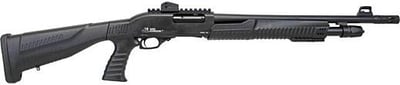 Iver Johnson PAS12 12 Gauge 3" 18" 4+1 Pump Shotgun Black - $199 