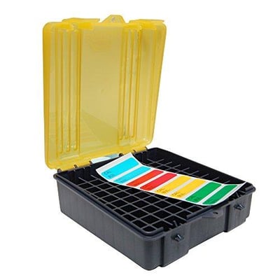 Plano 100-Count Handgun Ammo Box for .357 & .38, Lockable Ammunition Storage, Small Plastic Ammo Box with Dependable Closures and Deep Individual Slots - $5.93 (Prime Member Price) + FREE Shipping