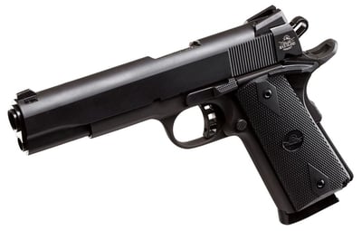 Rock Island 51431 Rock Standard FS 45 ACP 5" 8+1 Black Parkerized Black Rubber Grip Fixed Sights - $423.05