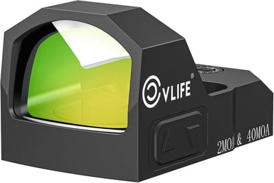 CVLIFE WolfCovert Multiple Reticle Green Dot Compatible with RMR 2 MOA Dot & 40 MOA Circle with Adapter Plate for MOS & 21mm Picatinny Mount - $89.59 w/code "NBFQ7R7W" + FREE Shipping