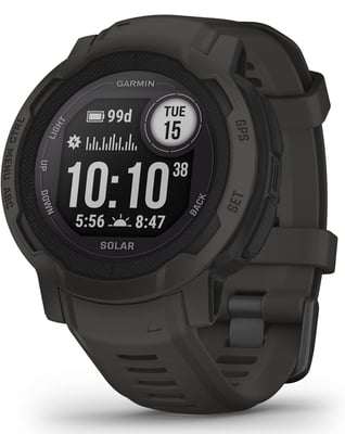 Garmin Instinct 2 Solar, GPS Outdoor Watch, Solar Charging Capabilities, Multi-GNSS Support, Tracbak Routing, Graphite - $223.25 + FREE Shipping
