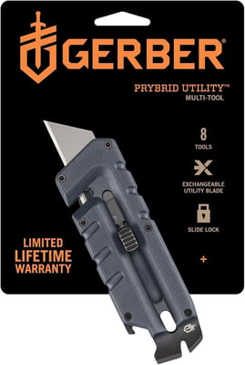 Gerber Gear Prybrid Utility, Pocket Knife with Prybar, Gray - $16.51 + FREE Shipping