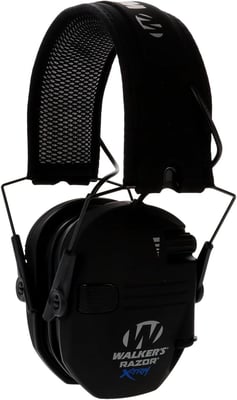 Walker's Razor Digital X-TRM Sound-Enhancing Hunting Gun Range Shooting Hearing Protection Electronic Earmuffs with Gel Earpads & Mesh Headband, 2 AAA Batteries Included, Black - $47 + FREE Shipping