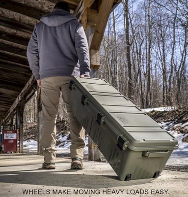 MTM TRC39 Tactical Rifle Crate with Wheels 39" Lockable All Weather Shooting Gear Made in USA, Dark Earth - $92.99 + FREE Shipping