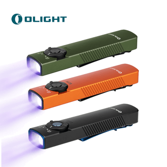 OLIGHT Arkfeld Pro Rechargeable EDC Flat Flashlight with Green Beam, UV and White LED Combo, 1300 Lumens Portable Pocket Lights, Triple Sources for Outdoors Emergency Working (Black CW) - $69.99 + FREE Shipping