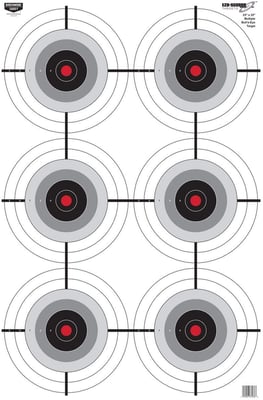 Birchwood Casey 23" x 35" Eze-Scorer Multiple Bull's-Eye Shoot-Up Brilliant White Paper Targets (100 Targets) - $57.49 + FREE Shipping