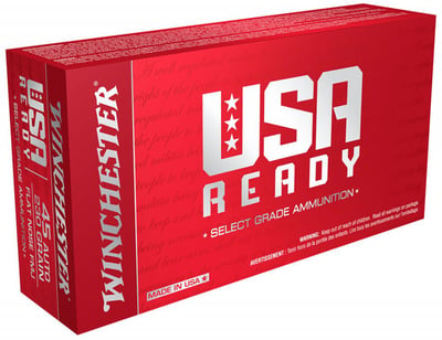 Winchester Ammo RED45 USA Ready 45 ACP 230 gr Full Metal Jacket Flat Nose (FMJFN) 50rd Bx - $24.89