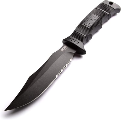 SOG SEAL Pup Fixed Blade Black Powder Coated 4.75" AUS-8 Blade, GRN Handle - $36.49 + FREE Shipping