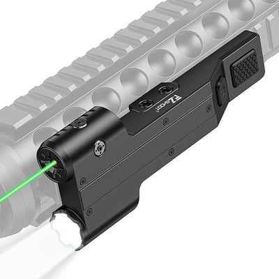 40% off EZshoot 1600 Lumen Rifle Light Laser Combo with USB Rechargeable, Green Laser Light Combo Compatible with Picatinny Rail, Rechargeable Tactical Flashlight for Rifle with Strobe Mode w/code P3B5UZWD + FREE Shipping