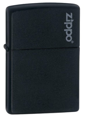 Zippo Logo Black Matte Pocket Lighter - $10.06 + Free S/H over $35 (Free S/H over $25)