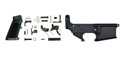 AR-15 80% Lower Receiver & Lower Parts Kit – Anodized Black with Fire / Safe Markings - $64.76 after Code: SEPT10 