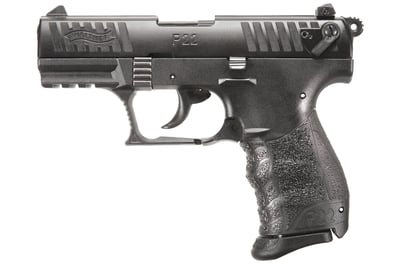 Walther Arms 5120700 P22 Q 22 LR 3.42" 10+1 Black Black Interchangeable Backstrap Grip - $219.99