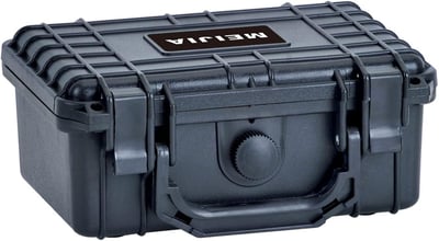 MEIJIA IP67 Waterproof Hard Compact Case,Customizable Fit Foam,8.12”x6.56”x 3.56” (Black) - $21.99 + FREE Shipping