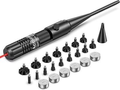 MidTen Red Laser Bore Sight Kit for .177 to 12GA Caliber with Big Press Switch with 2 Sets of Batteries - $11.75 w/code "LBB4ZEZV" + FREE Shipping