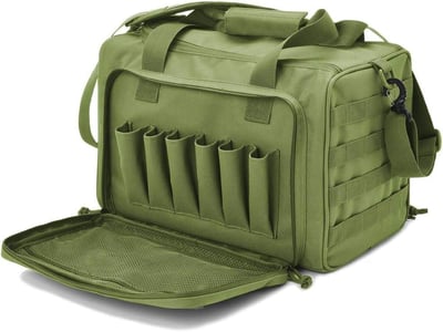 Tactical Gun Shooting Range Bag, Deluxe Pistol Range Duffle Bags (Green) - $19.99 + FREE Shipping