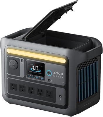 Anker SOLIX C800 Portable Power Station, 1200W (Peak 1600W) Solar Generator, Full Charge in 58 Min, 768Wh LiFePO4 Battery for Outdoor Camping, RVs, Road Trip, and Power Outages (Optional Solar Panel) - $299 + FREE Shipping