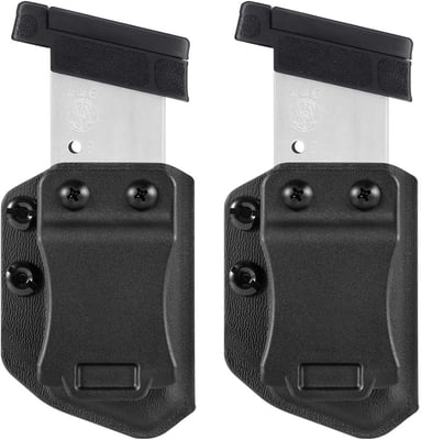 2-Pack Universal Mag Carrier IWB/OWB Magazine Holster Fit 9mm/.40 Single Stack Magazines - $15.98 + FREE Shipping