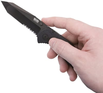 SOG Aegis 3.5" Folding Pocket Knife Tanto - $44.96 (Free S/H over $25)