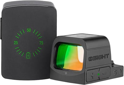 Osight S Multi-Reticle Micro Enclosed Sight with Charging Cover, 2 MOA Dot & 32 MOA Circle for RMSc Footprint, Parallax-Free Durable Reflex Sights for Subcompact Handguns - $249.99 + FREE Shipping