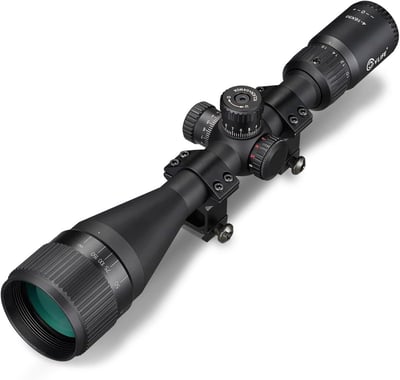  20% off CVLIFE EagleFeather AO Rifle Scope - Medium Range Scope with Locking Turret - Red and Green Illuminated 1" Tube Optics for Hunting, SFP Riflescope with Sunshade and Mount w/code JIP57486 + FREE Shipping
