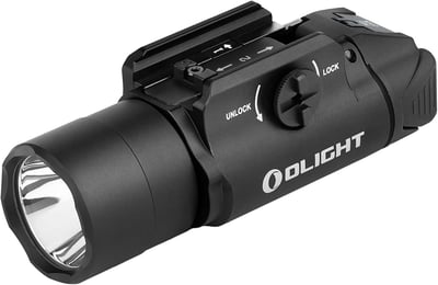 OLIGHT PL Turbo Weaponlight, 800-Lumen 515 Meters Long-Range Tactical Flashlight, 66,300 High Candela Compact Rail-Mounted Light with Strobe Function and Rail Locating Keys, Fits Picatinny and GL Rail BLK/FDE - $61.19 + FREE Shipping