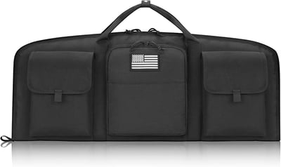 50% off CVLIFE 32" Soft Rifle Case Rifle Bag Ar Pistol Case Gun Case Gun Bag, Short Small Ar Pistol Bag Shotgun Case Lightweight with Lockable Zipper for Outdoor Hunting Shooting, Black w/code X5G95LI4 + FREE Shipping