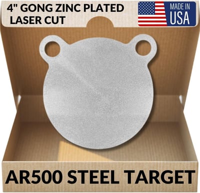 AR500 Steel Targets for Shooting Laser Cut Zinc Plated USA Steel 4" 6" 8" 10" 12" from $13.99 + FREE Shipping