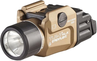 Streamlight 69459 TLR-7 HL-X USB 1000-Lumen 22000-Candela Rechargeable Rail Mounted Weapon Light, Includes Interchangeable High and Low Switches, Flat Dark Earth - $158.31 + FREE Shipping