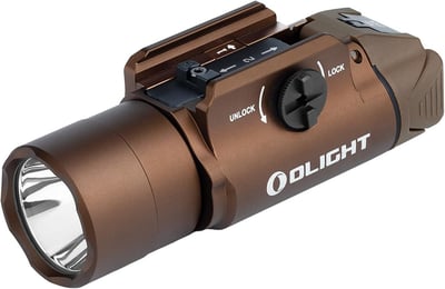 OLIGHT PL Turbo Weaponlight, 800-Lumen 515 Meters Long-Range Tactical Flashlight Desert Tan - $62.99 + FREE Shipping
