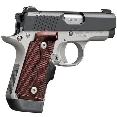 Kimber Micro Two-Tone 380 ACP 2.75" Barrel 7+1 Rounds Fixed Low PRofile 3-Dot Tritium Night Sights Stainless - $679.98