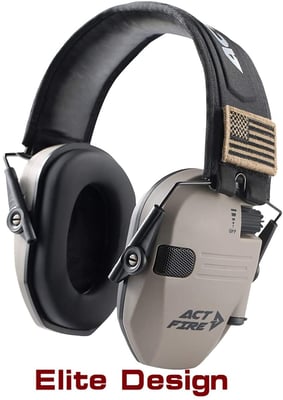 ACTFIRE Shooting Ear Protection NRR 23dB Noise Reduction Sound Amplification - $39.99 + Free Shipping