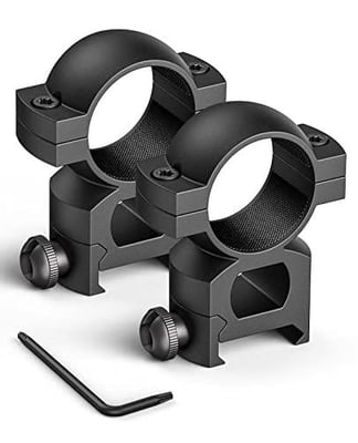 CVLIFE Scope Rings 1 inch Picatinny Mounts Compatible with Weaver Rail 20mm See Through Scope Mounts High Profile 2 Pieces - $5.99 w/code "50FGA1IB" (Free S/H over $25)