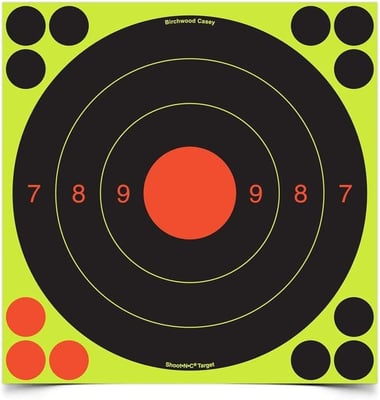 Birchwood Casey Shoot-N-C Targets, 20cm Bullseye, 6 Targets + 24 Pasters - $4.07 + FREE Shipping