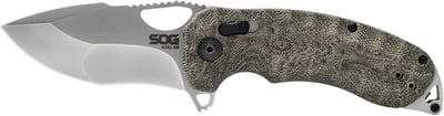 SOG Kiku Quick-Opening Sharp Ambidextrous Pocket Folding Knives with Linen Micarta Handle CTS XHP Steel, XR Lock - $92.52 + FREE Shipping