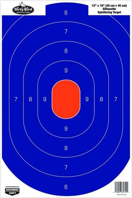 Birchwood Casey Non-Adhesive Dirty Bird 12"x18" Splattering Targets Practice Shooting for Indoor and Outdoor Use (8pk) - $7.1 + FREE Shipping