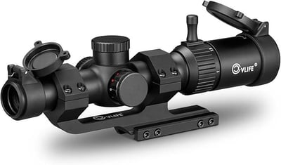 20% off CVLIFE JackalHowl 1-4x20 LPVO Rifle Scope with Cantilever Mount, Illuminated Reticle Rimfire Scope Compact Riflescope with Zero Reset for Hunting w/code FM2MK9MZ - $55.99 + FREE Shipping